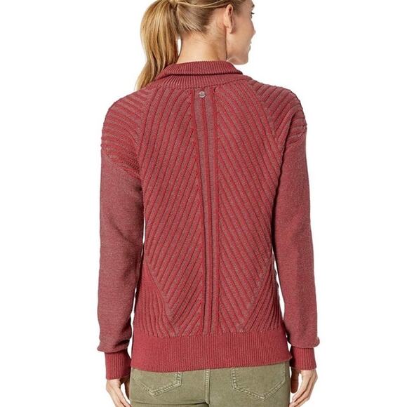 prAna Maroon Red Sentiment Turtleneck Sweater Size S - Picture 4 of 12